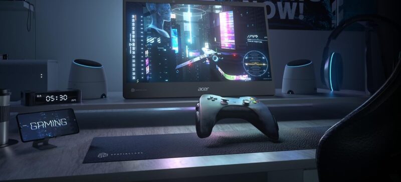 Acer 3D monitor with a game controller
