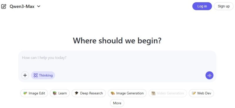 Chatting with Qwen3 Max model