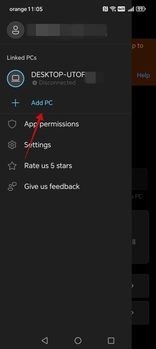 Connect Android To Windows Android Add Pc Option