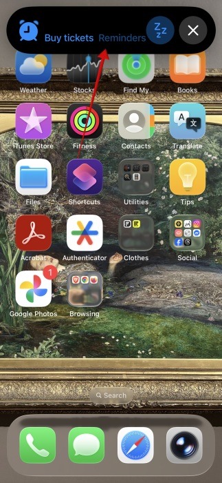 Critical Reminders iPhone Screen On