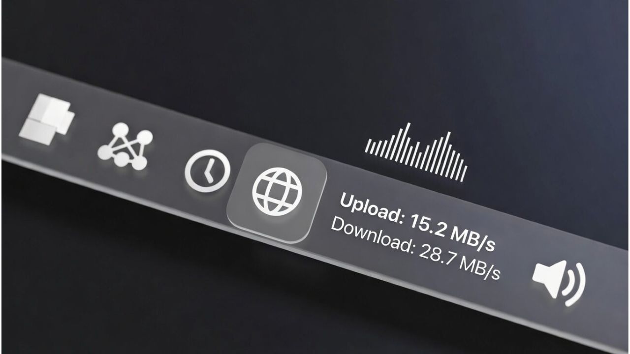 Display Internet Speed Taskbar