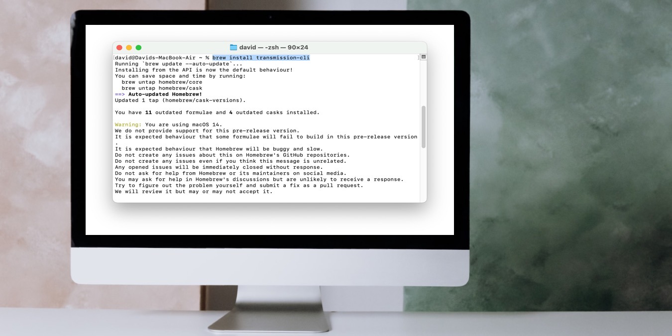 How to Download Torrents From Terminal on Mac