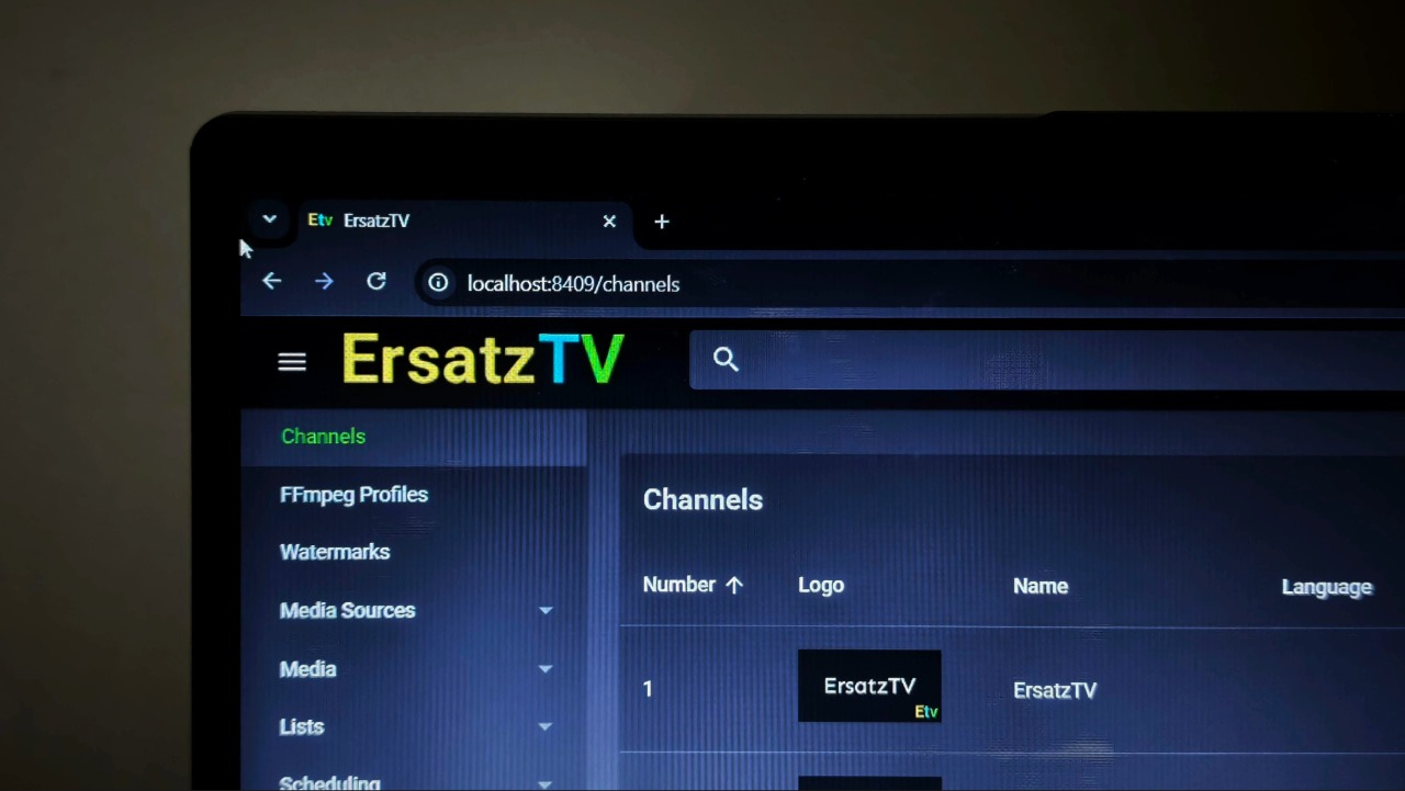 Ersatztv app on Windows