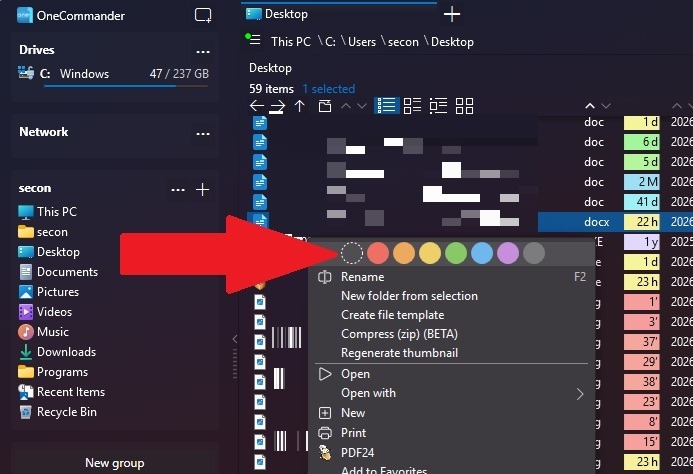 Adding tags to files.