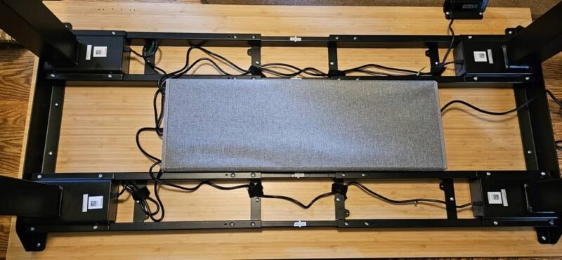 Cable management tray.
