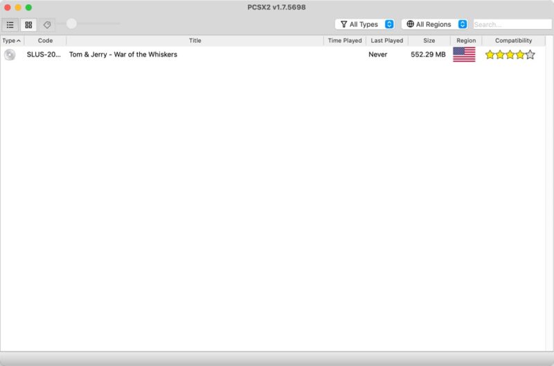 Pcsx2 Main Window Macos