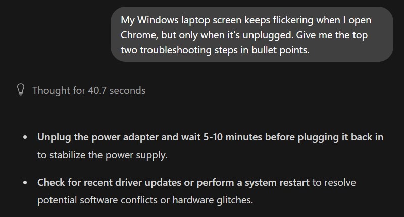 Response By Ollama For The Context Void Prompt
