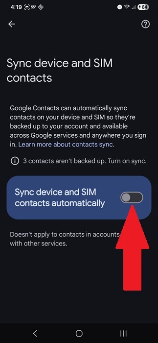 Ways To Recover Deleted Phone Numbers On Android Turn On Sync