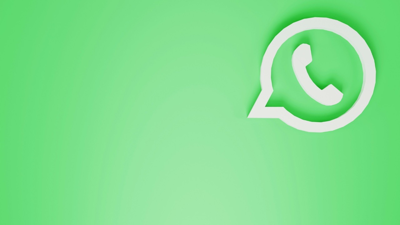 The WhatsApp logo on a green background