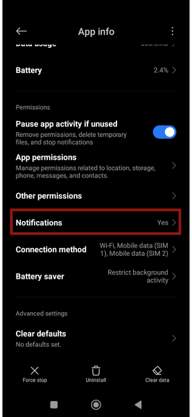 Android Settings Instagram Notifications