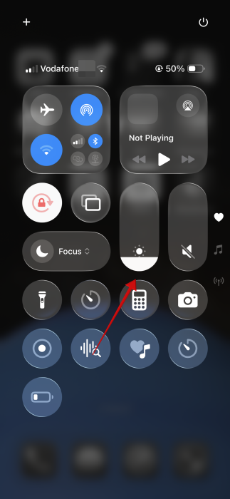Go Lower Brightness Iphone Brightness Bar