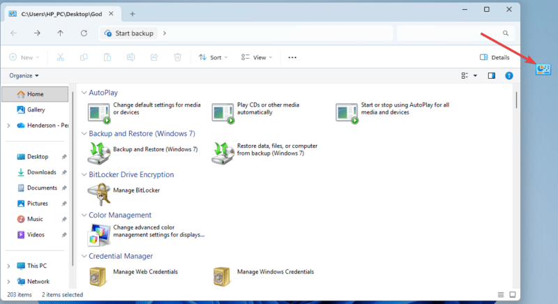 God Mode Desktop Home