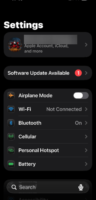 Iphone Name In Settings