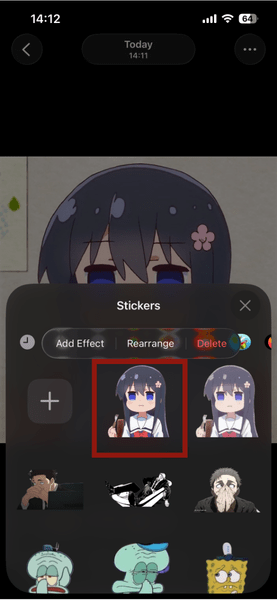 Iphone Photos Add Sticker Added