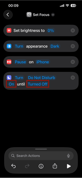 Iphone Shortcut Focus