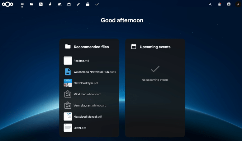 Nextcloud Aio Dashboard