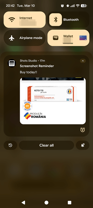 Organize Android Screenshot Mess Reminder