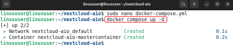Pull Nextcloud Aio With Docker Compose