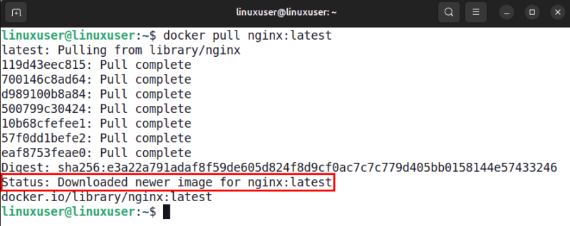 Pull Nginx Image