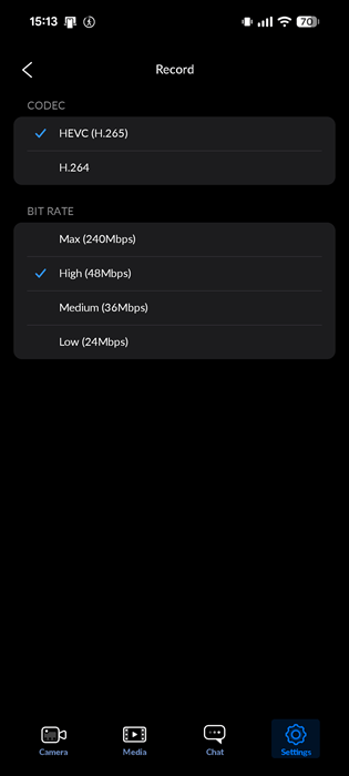 Shoot Cinematic Video Android Blackmagic Bitrate