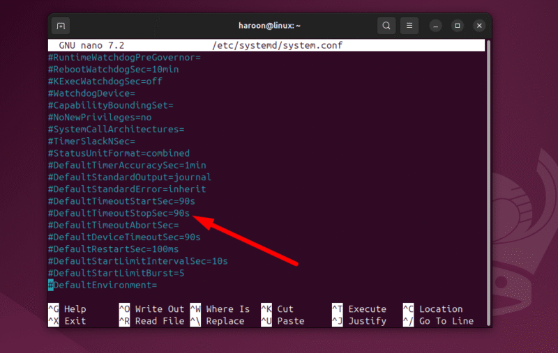 Viewing Systemd Configuration File On Terminal