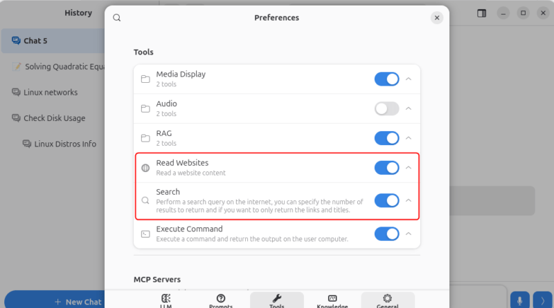 Web Search Integration